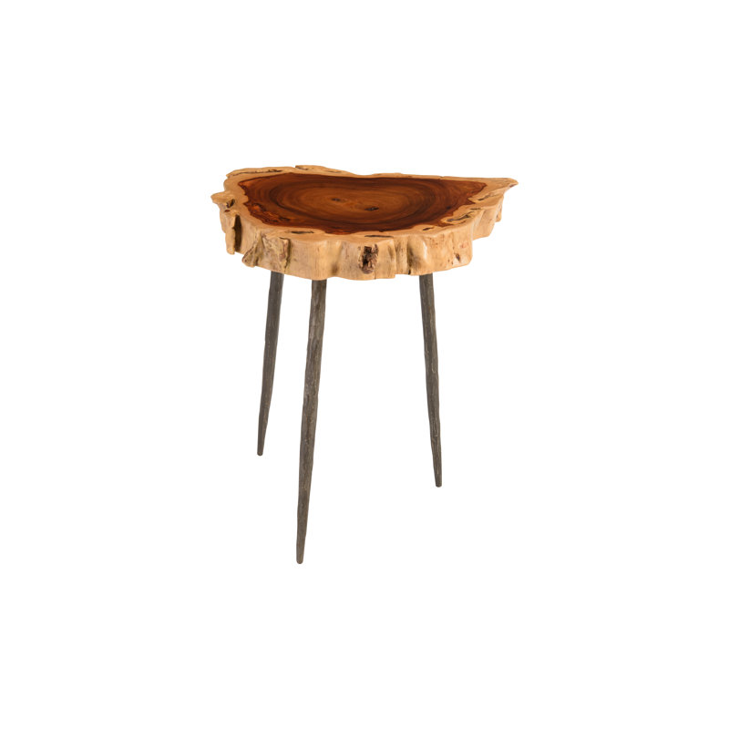 Solid Wood 3 Legs End Table