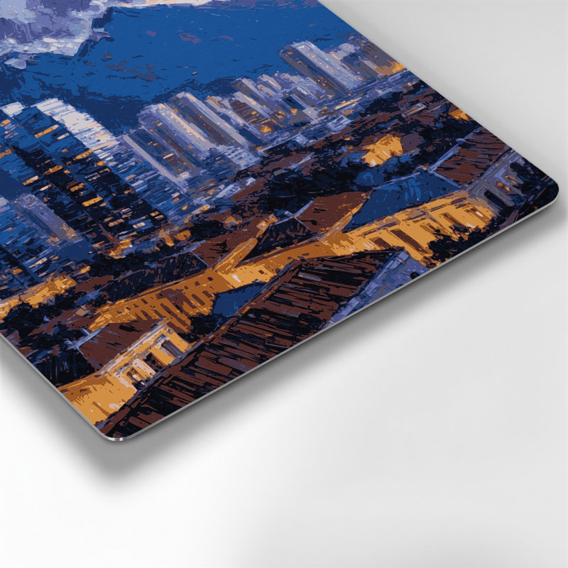 Art mural bleu en cités, villes, Caracas, Vénézuéla