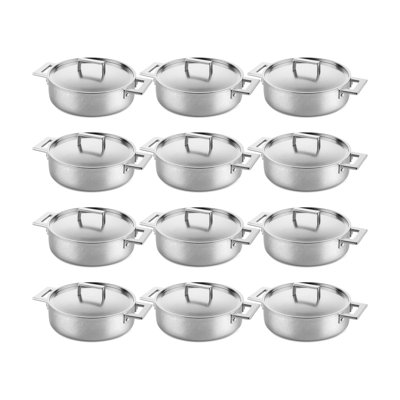 MEPRA Attiva Tri-Ply (Stainless Steel, Aluminum, Magnetic SS) Non-Stick Frying Pan