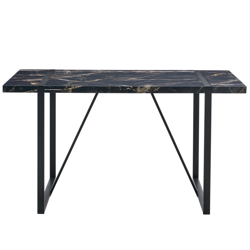 Table de salle à manger Tight, Noir