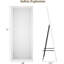 Miroir de plancher arqué pleine longueur avec cadre en métal, mural ou autoportant, pour la chambre à coucher ou le vestibule