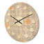 Horloge murale en bois à motif géométrique II-63891789