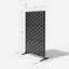 Screen Series Black Plastic Quadra Pattern Screen Set