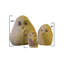 Ensemble de 3 hiboux en forme de famille 6 pièces 8 "12" Stone Age Creations