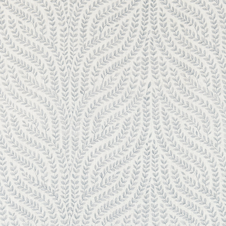 Botanica Willow Vine Embroidery Fabric, Aquamarine