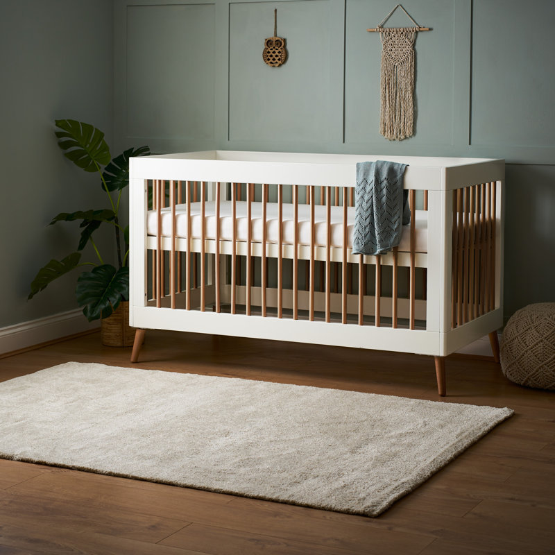 Maya Cot Bed, White/Brown