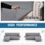 Housse de canapé réversible en forme de L - Housse de canapé modulaire Protection and Elegance-392722886-392722940