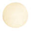 Tapis rond en coton crème à poils longs Gralf