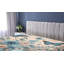 Drap-housse floral eucalyptus Ambesonne_ Joyeux printemps_ Rosé et bleu mer-95976736
