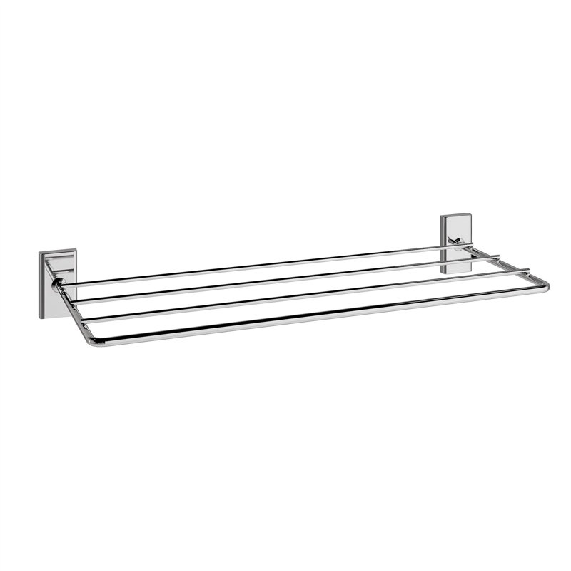 Alderwood Towel Stand, Chrome