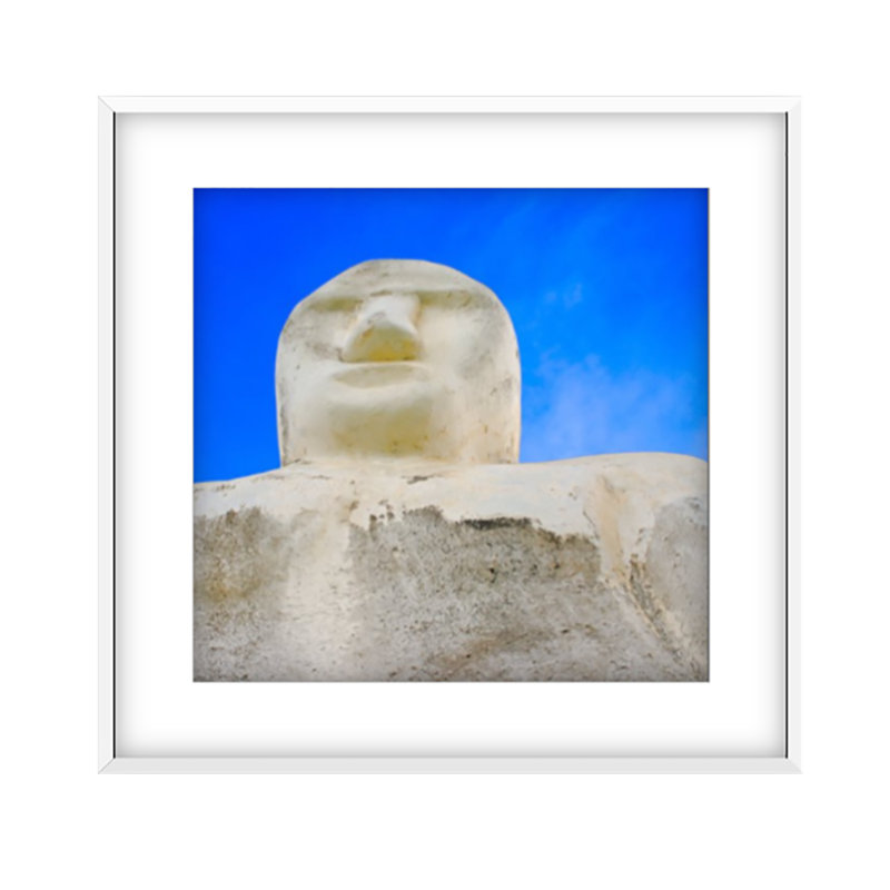 Anse Caffard Print by Francis Augustine, White Framed Paper, 30" H x 30" W x 0.8" D, White