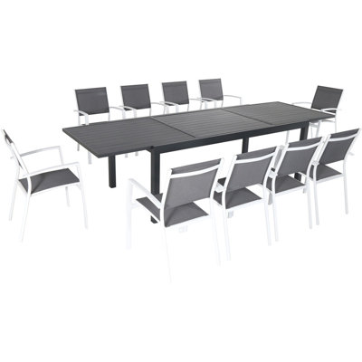 Masaka Rectangular 10 - Person Outdoor Dining Set by Corrigan Studio