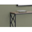 Table d'appoint, console, vestibule, étroit, canapé, salon, chambre à coucher, stratifié brun, métal noir, contemporain, moderne