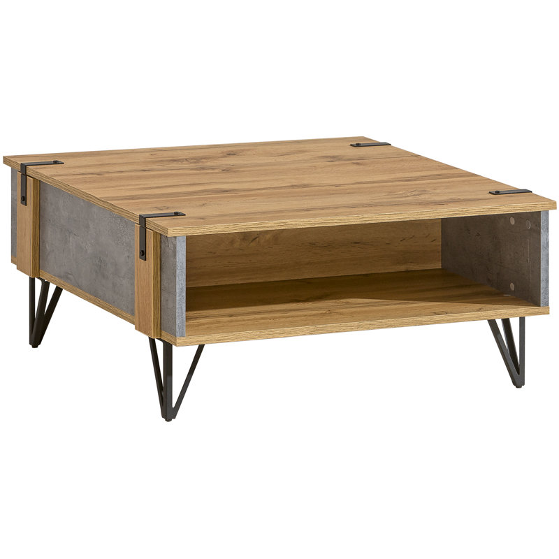 Quezada Four Leg Coffee Table with Storage