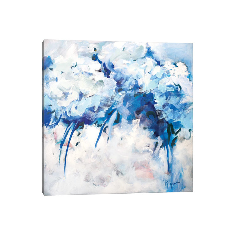 Hydrangeas On My Mind II by Sue Riger - Gallery-Wrapped Canvas Giclée on Canvas, 30.48 cm H x 30.48 cm W, Canvas