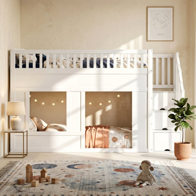 Nannie UK Single - DE 90 X 190 Cm Solid Wood Storage Bed