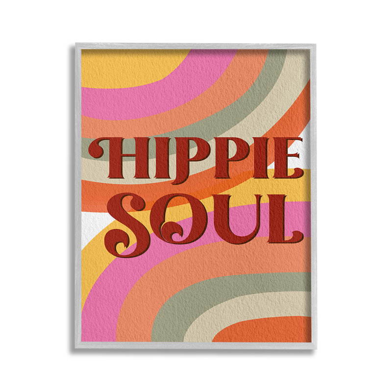 Art hippie à giclée à motif d'âmes par Regina Moore, Estampe numérique Farmhouse, H 14 po x l 11 po