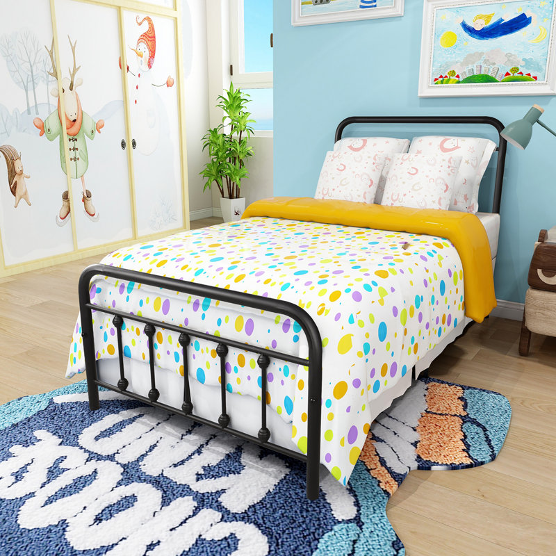 Bertfriede Metal Slat Bed, Twin