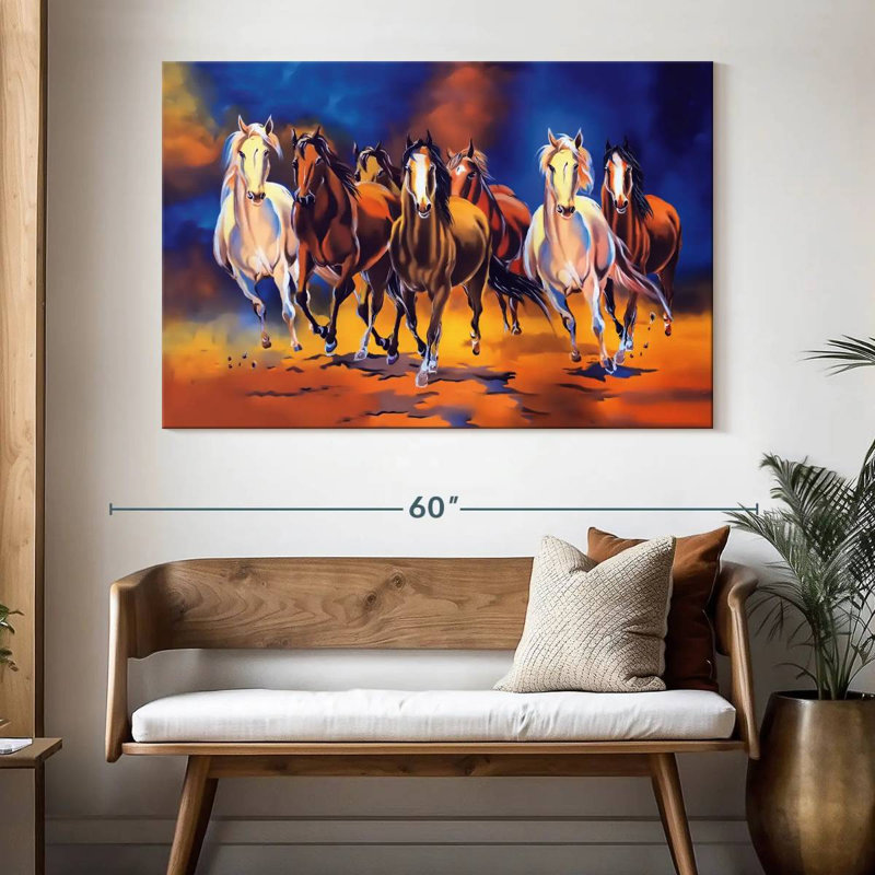 Brampt Vaastu Horses, 34" H x 51" W