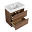 30" Bathroom Vanities with Single Sink Combo, Undermount Bathroom Sink Cabinet with Double drawer-110447417