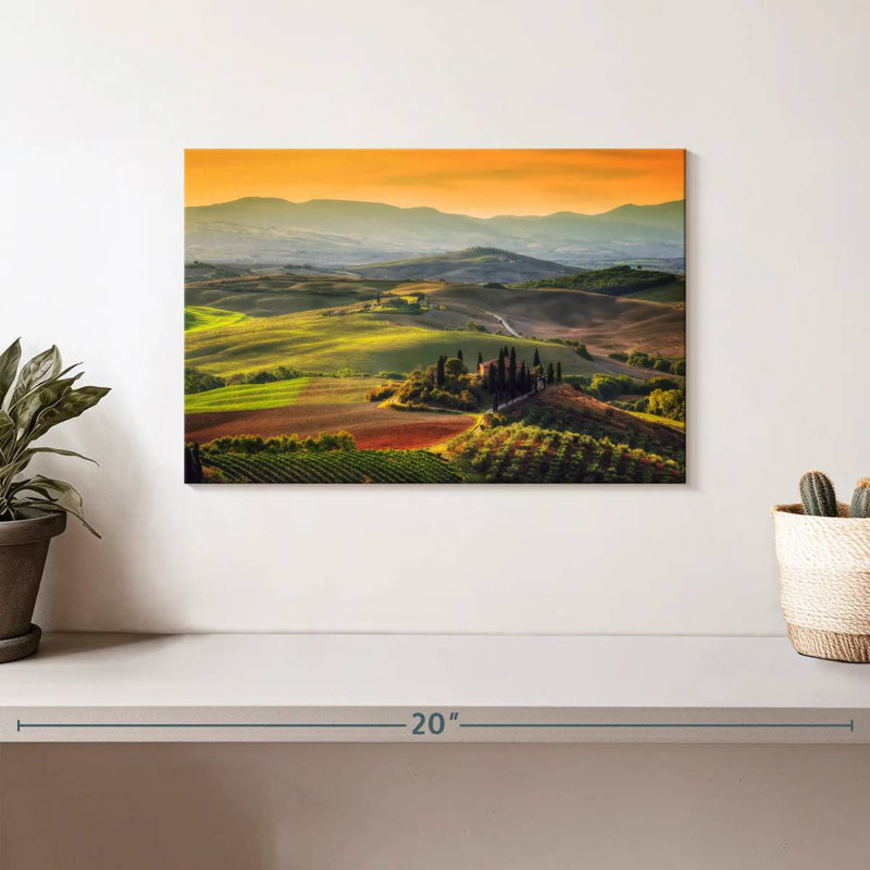 Alvord, Toscane à l'aube, H 8 po x l 12 po