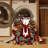 Washable White vented Myna Birds Area Rug-611919543