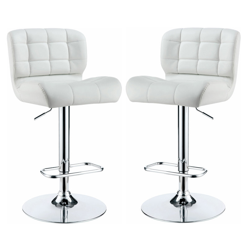 Ensemble de 2 tabourets de bar Aaruhi, Blanc
