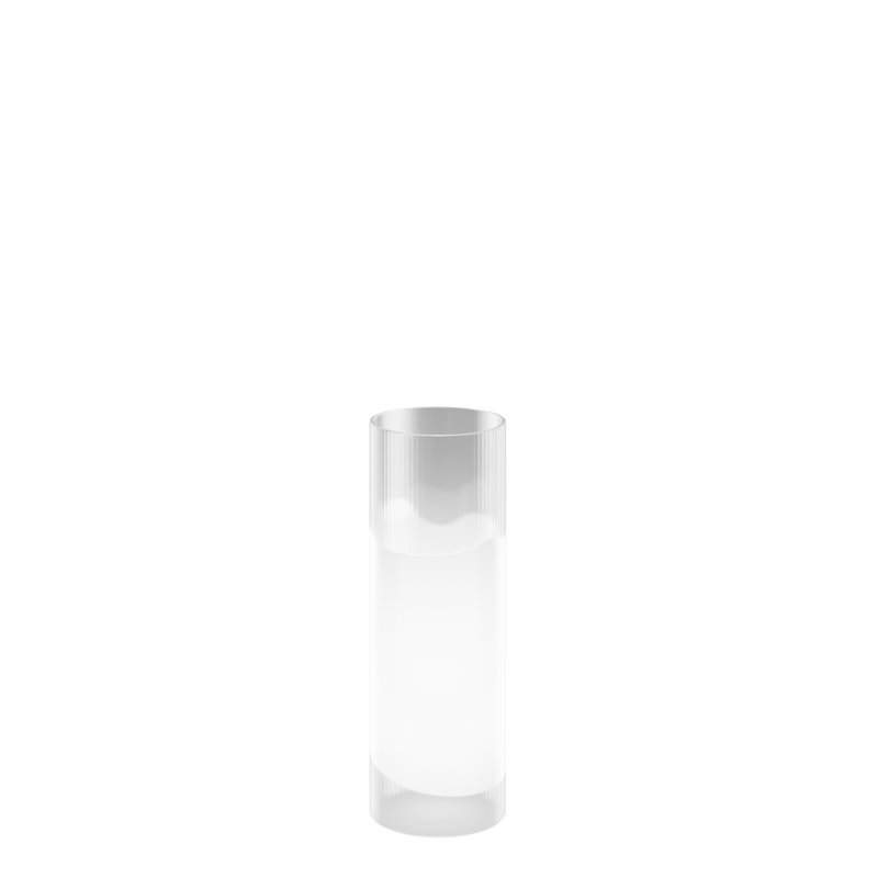 Lio Table Lamp 40 Crystal White - E26 Ul, 15" H x 6" W x 6" D, Crystal White