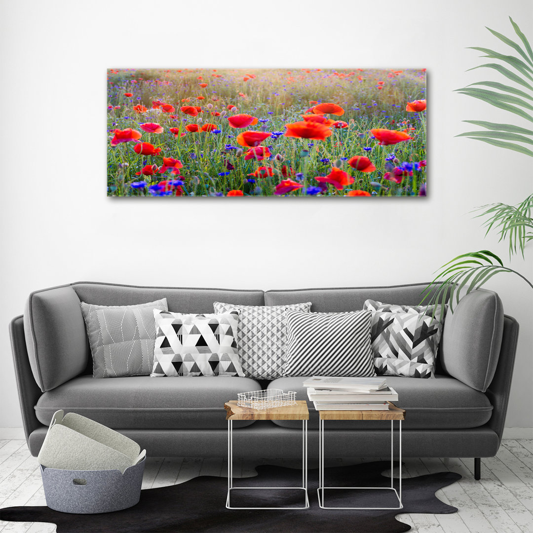 Feldblumen - Ungerahmte Fotografie auf Leinwand