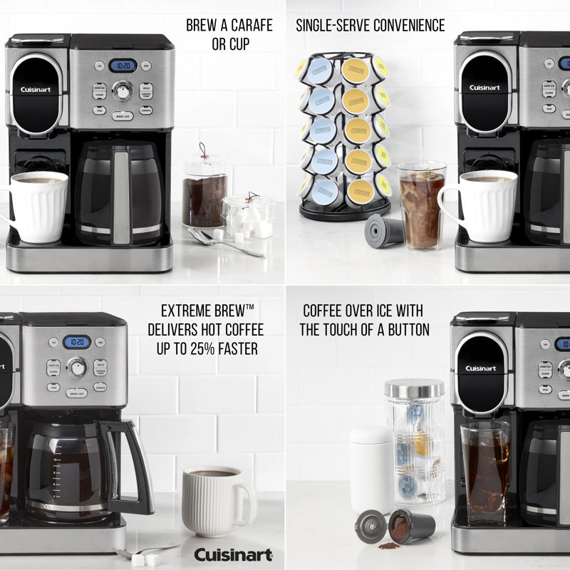 Coffee Center 2-IN-1 Coffeemaker, Silver