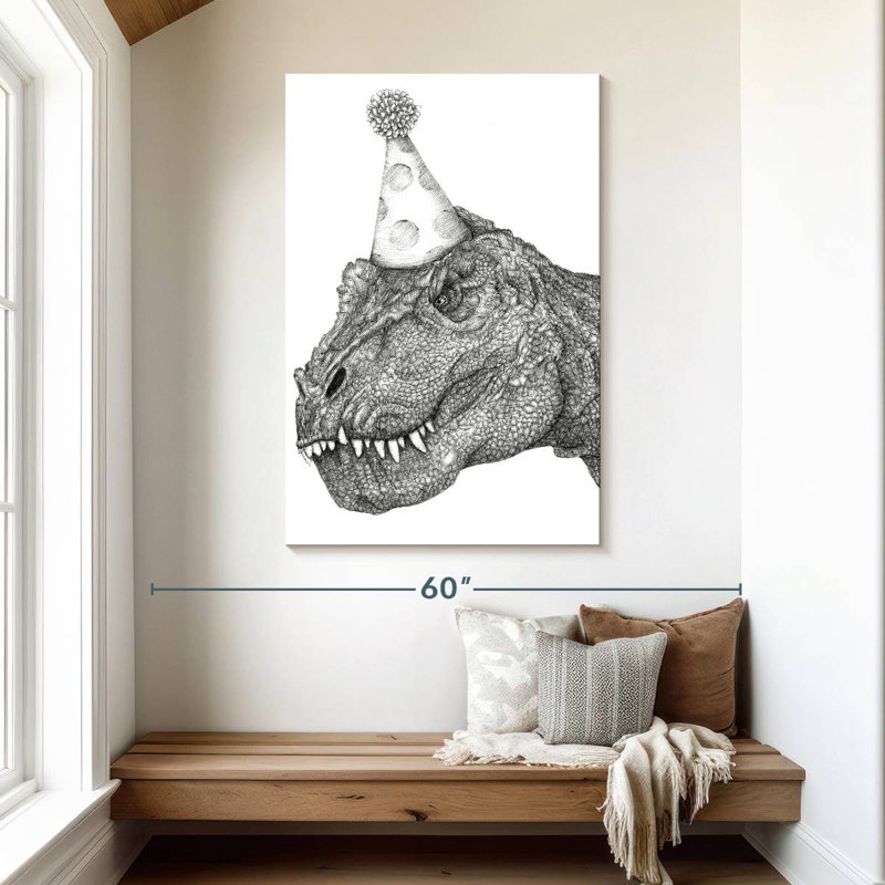 Brampt fête dinosaure, H 48 po x l 32 po