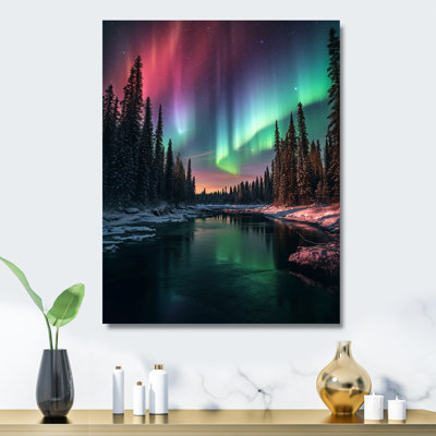 Yukon Northern Lights Beauty IV - Canada, reproduction sur métal