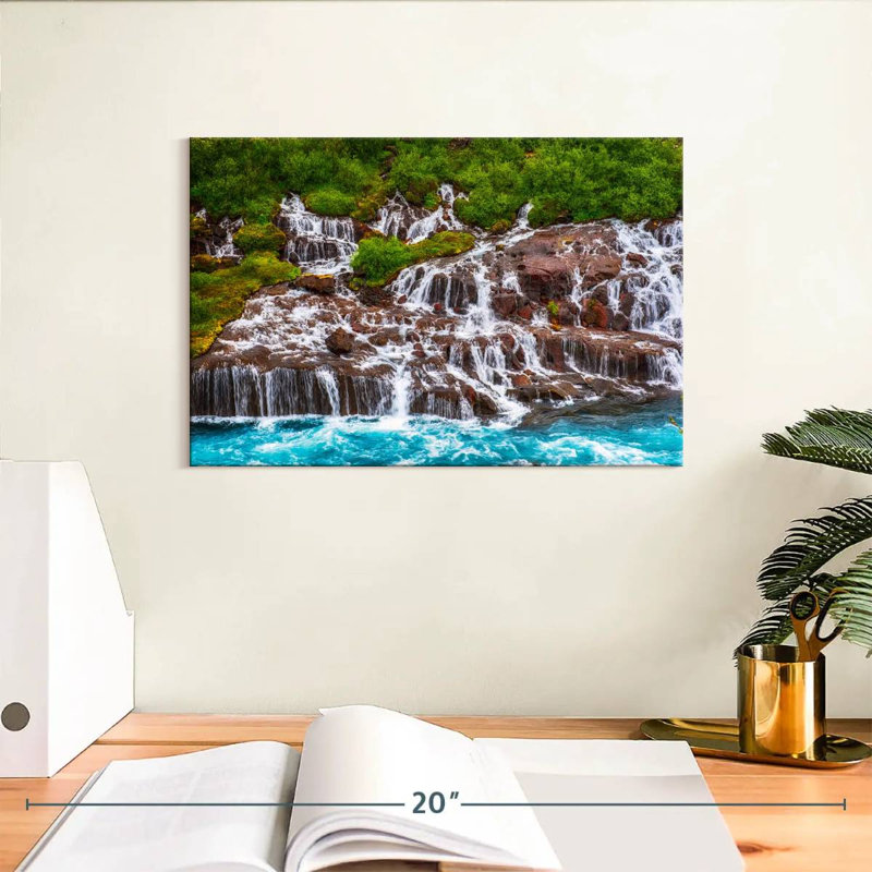 Alvord Hraunfossar Waterfalls, 8" H x 12" W