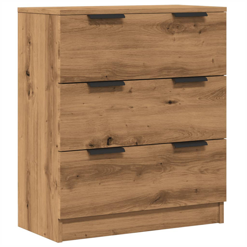 17 Stories Sideboard Engineered Wood, Artisan Oak