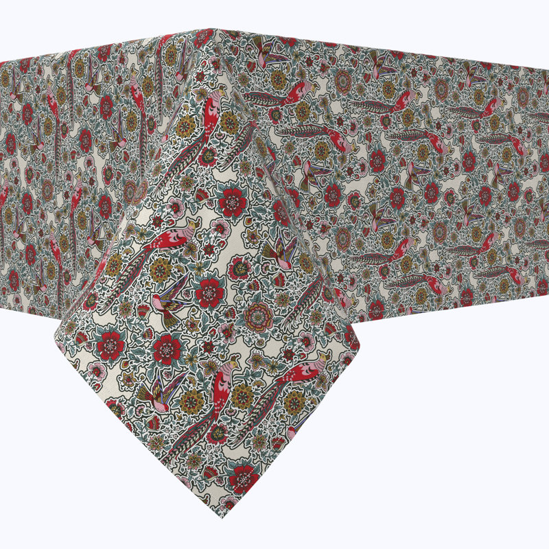 Floral 42 Cotton Tablecloths, 120" x 52"