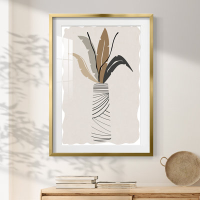 «Tiles & Texture Abstract Angles II» - Toile tendue avec châssis
