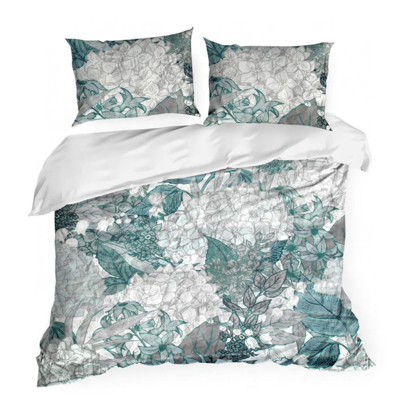 Gaud Floral Duvet Cover Set with Pillowcases, Kingsize - 2 Pillowcases (70 x 80 cm)