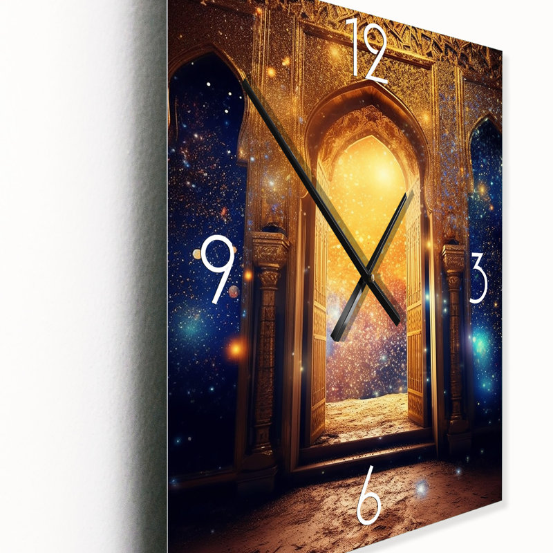 Golden Gate Bohemian Vibes - Horloges murales abstraites, Grand