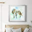Renard sur fond bleu - peinture encadrée-922035988-922035989