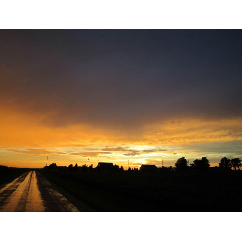 Décalcomanie murale coucher de soleil, H 18 po x l 24 po