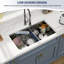 33" L x 19" W Undermount Double Bowl 60/40 Kitchen Sink Workstation 16 Gauge Stainless Steel Sink-129912838