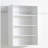 Devi White Wall Mounted Wood Closet System-1255843255