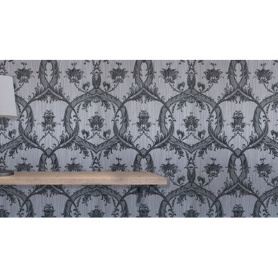 Milano Damask 10m x 52cm Wallpaper Roll