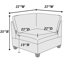 Canapé modulaire modulaire 9 pièces pour salon et canapé d'angle en lin 3X-771336462