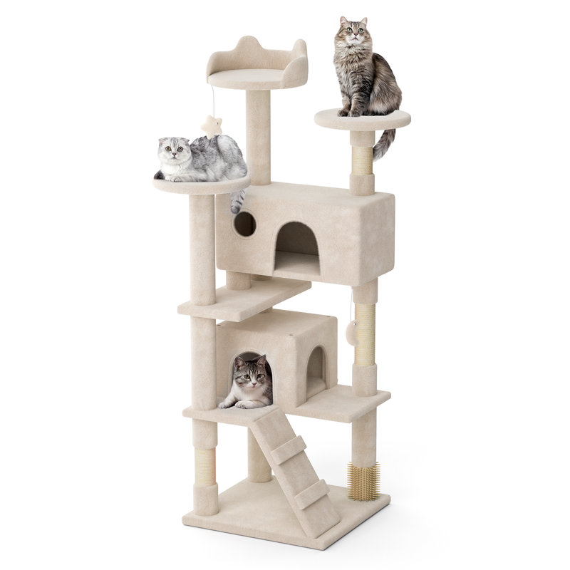 Arbre à chat 60 po Duwane, Beige
