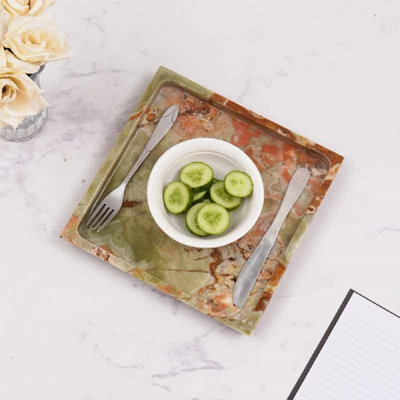 Marbled Square Tray