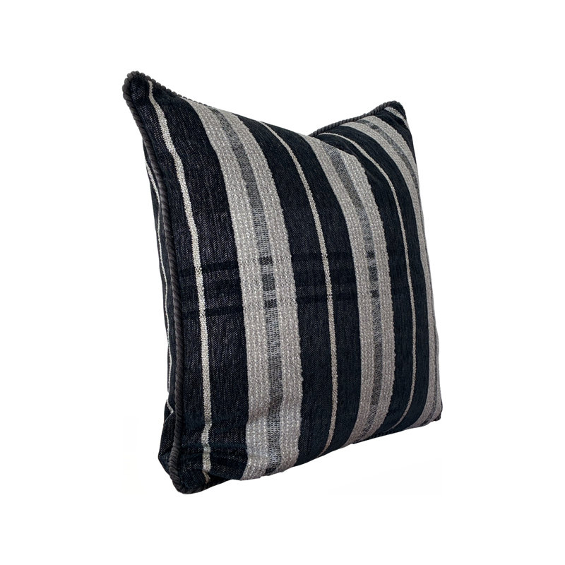 Oreiller Roper Charcoal 20x20, 20 x 20, Gris anthracite