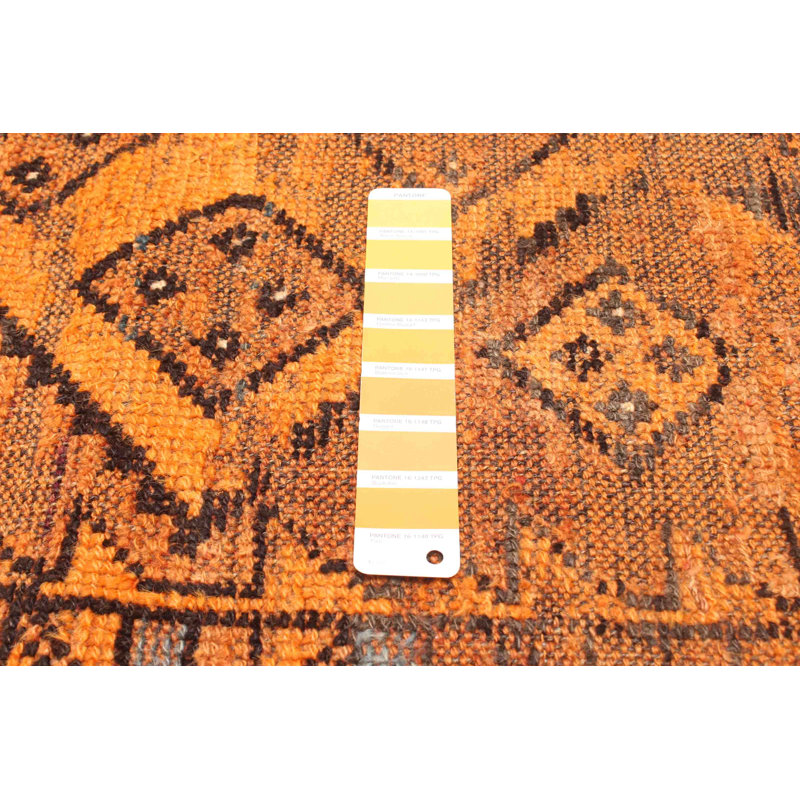 Tapis orange brûlé Melis 4 pi 9 po x 8 pi 8 po
