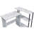 Rectangular Writing Desk With Side Shelf-39606051