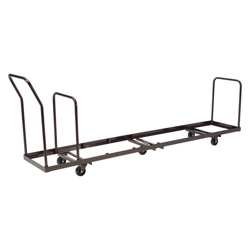Steel Frame Brown 6-Wheel Flat Dolly